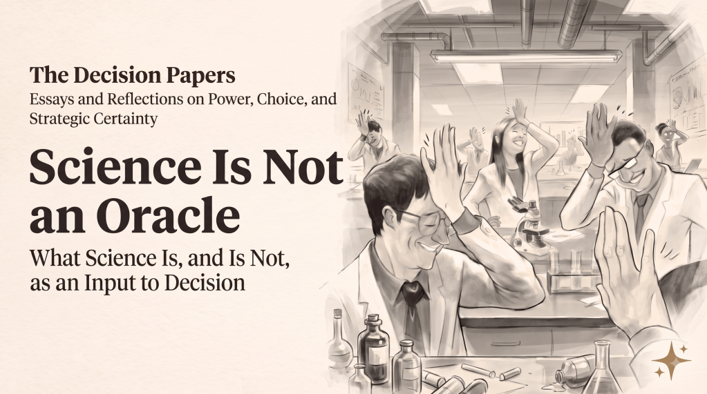 I.24 — Science Is Not an Oracle: What Science Is, and Is Not, as an Input to&nbsp;Decision